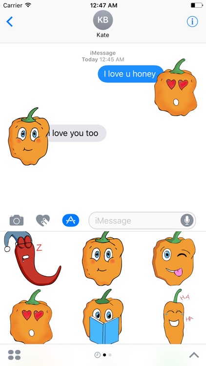 StikyPeppers - Chili Peppers Stickers for iMessage screenshot-3