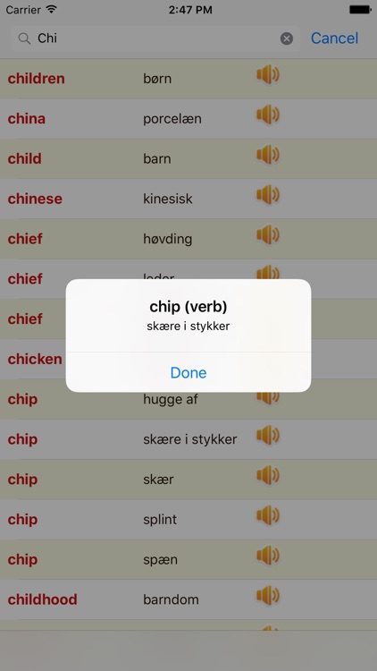 English Danish Dictionary Offline Free screenshot-3