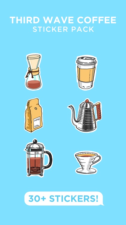 Third Wave Coffee Stickers for iMessage