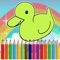 Icon Funny Farm Animal Coloring Drawing for Kids