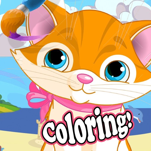 KittyKat paint fun game for kids free to families Icon