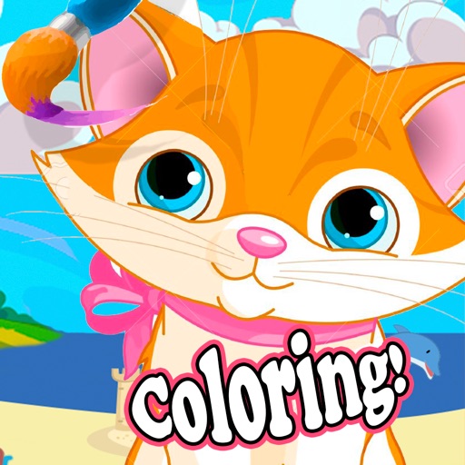 KittyKat paint fun game for kids free to families iPhone & iPad Game