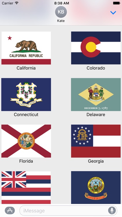 US State Flag Stickers
