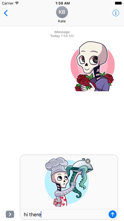 Grim in Love - Stickers for iMessage