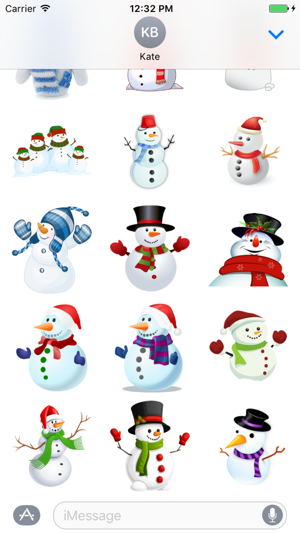 Snowman Stickers Pack(圖1)-速報App