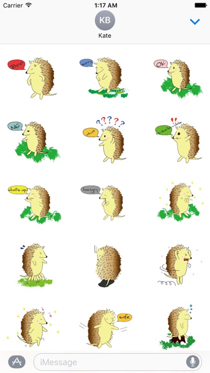Happy Life Of Hedgehog Sticker