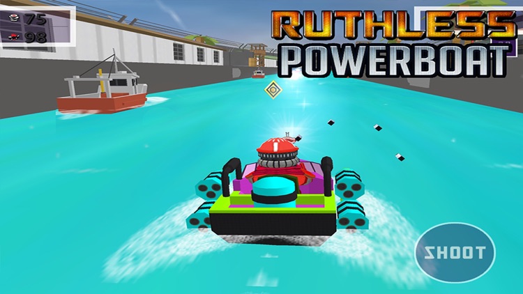 Ruthless Power Boat - Top Gun Shooting Game