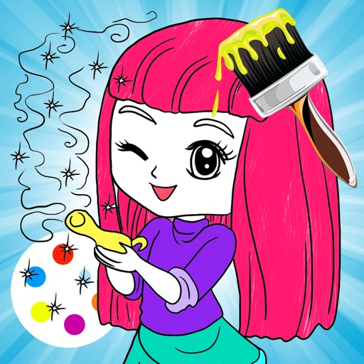 Coloring Book Game for Shimmer and Shine Version iOS App