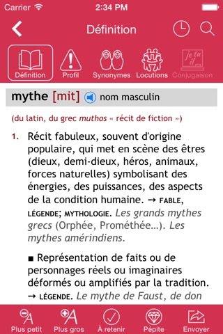 Dictionnaire Le Robert Mobile screenshot 2