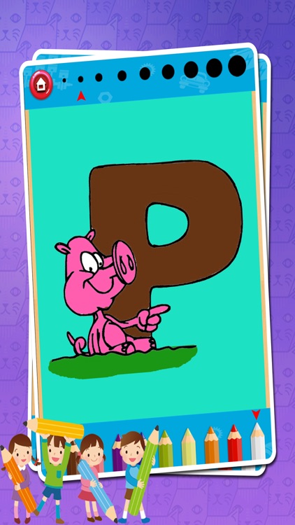 ABC Coloring and Cartoon Animal Alphabet