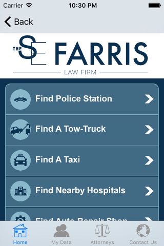 The S.E. Farris Law Firm Appcident App screenshot 3