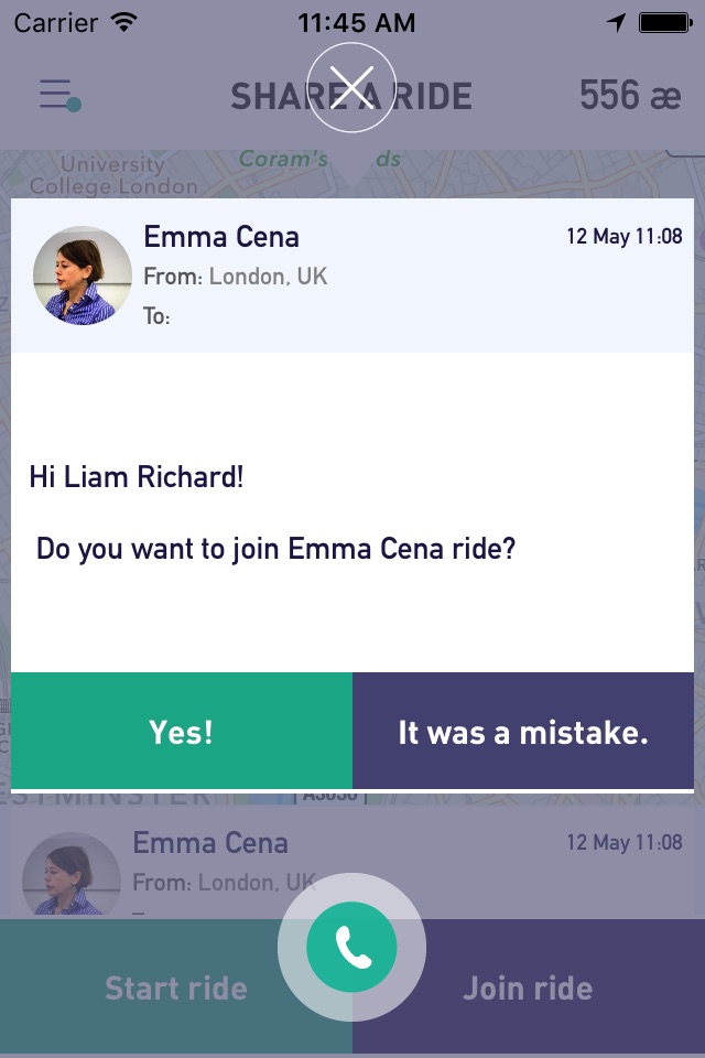 Share a ride screenshot 4