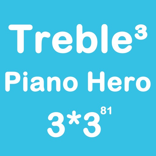 Piano Hero Treble 3X3 - Sliding Number Block icon