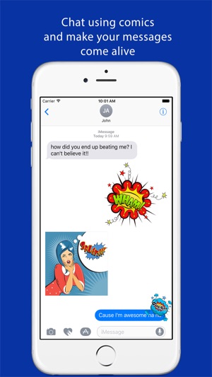 Comic Stickers - Sticker Pack For iMessage(圖1)-速報App