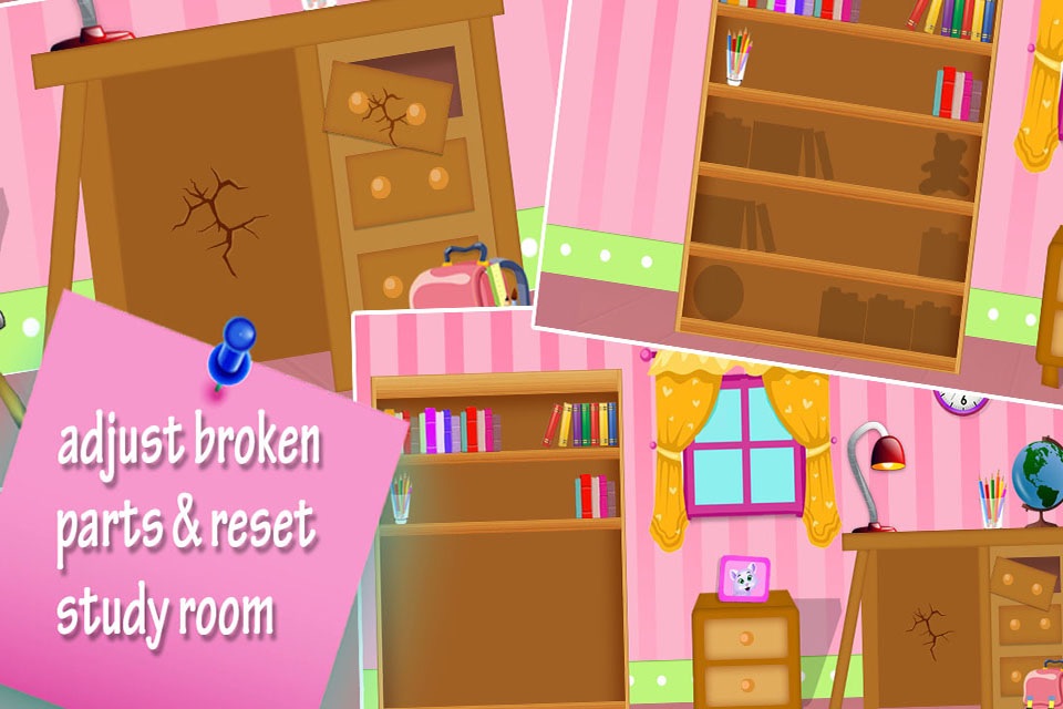 Fix It baby house - Girls House Fun, Cleaning & Repariing Game screenshot 4