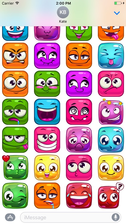 Color Squares Smileys