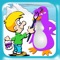 Coloring penguin is the best painting, coloring and drawing app for kids