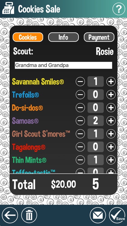 myCookie Family- Track Girl Scout cookie sales