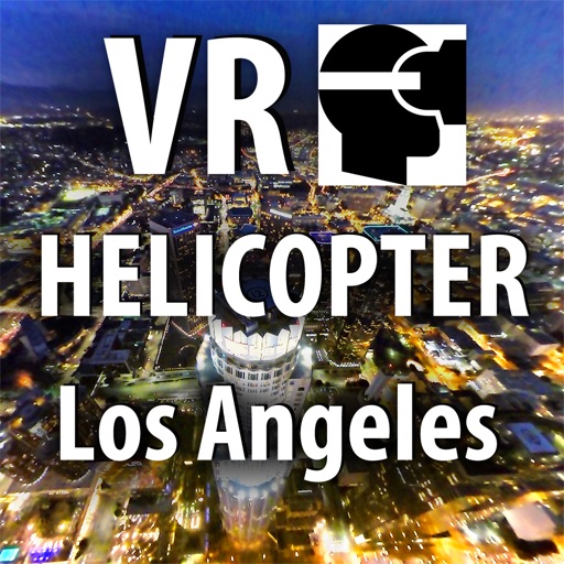 VR Los Angeles Helicopter Flight by Night - L.A. Virtual Reality 360