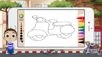 How to cancel & delete Motorcycle Coloring Book For Kids from iphone & ipad 2