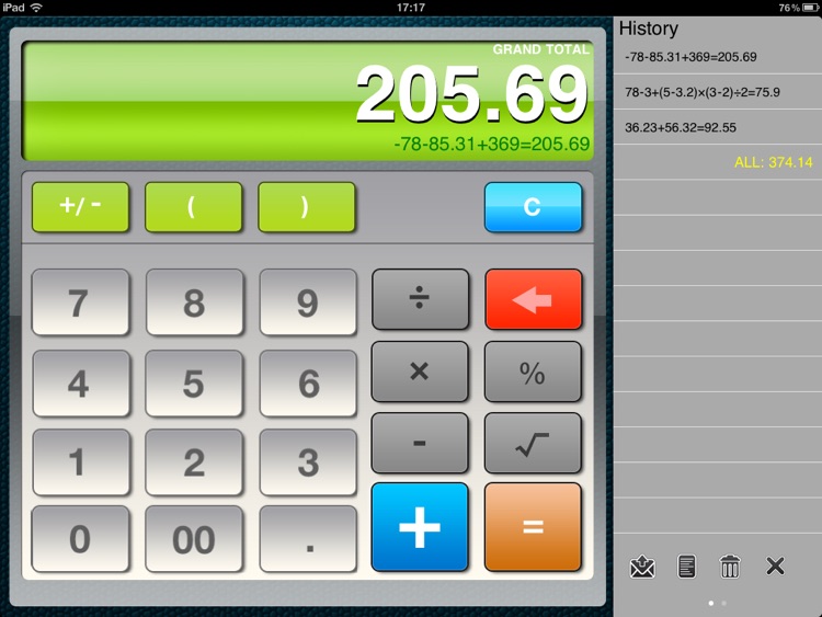 Calculator HD for iPad