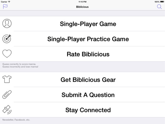 Biblicious Bible Trivia на iPad