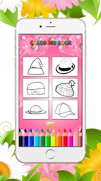 Coloring Book The Hat: Learn to color and draw fashion hats, Free games for children screenshot-3