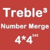 Number Merge Treble 4X4 - Playing With Piano Music And Merging Number Block