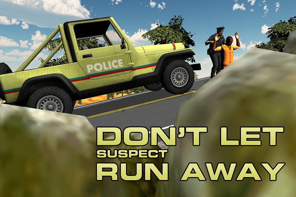 Offroad 4x4 Police Jeep – Chase & arrest robbers in this cop vehicle driving game screenshot 4