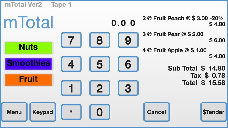 mTotal POS | Cash Register