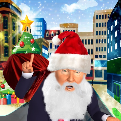 Christmas Santa Trump Run - Best Xmas Fun Games Icon