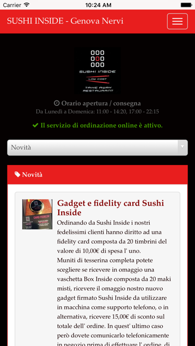 How to cancel & delete Sushi Inside Genova Nervi from iphone & ipad 1