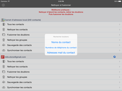 Cleanup your Contacts screenshot 3