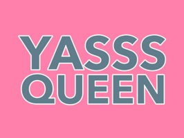 Whether you are feeling sassy or excited, let your friends know with the many popular expressions included in the Yasss Queen Sticker Pack