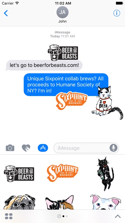 Beer For Beasts Stickers - Sixpoint