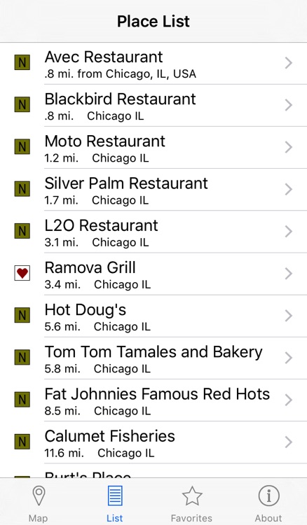 No Reservations Restaurant Locator by MapMuse