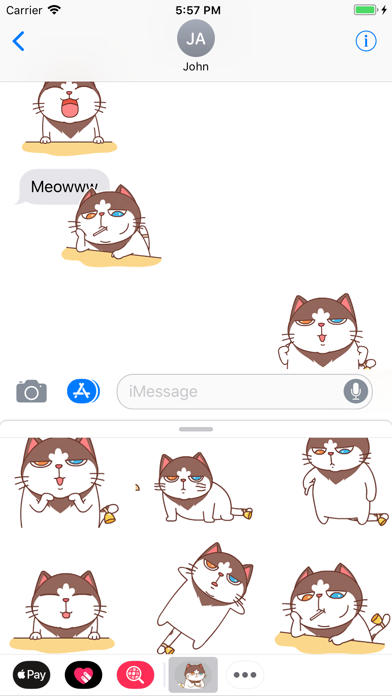 Catty Animated Stickers 2 screenshot 3