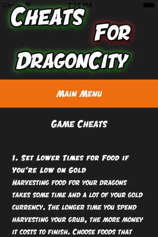 Cheats Guide For Dragon City Mobile screenshot 2
