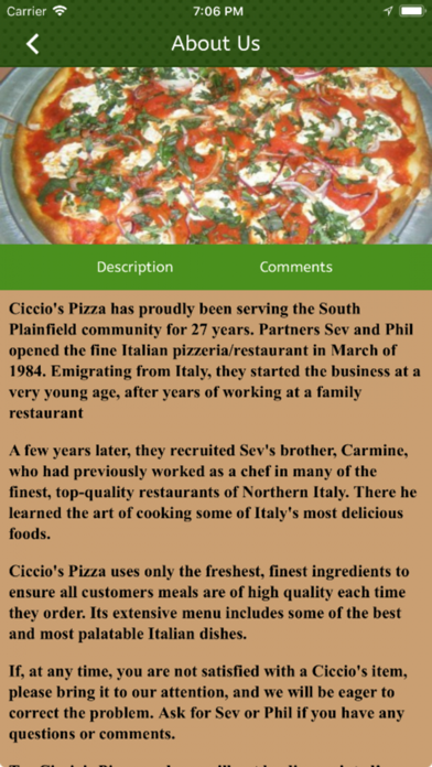 Ciccio's Pizza screenshot 3