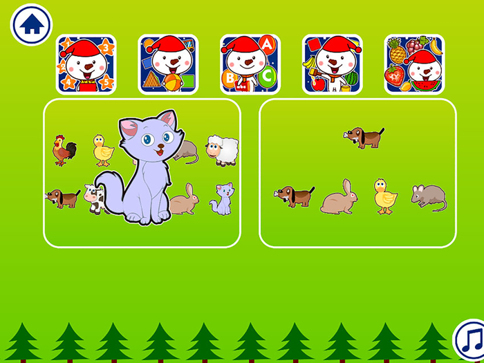 雪宝宝认动物-1-2岁宝宝游戏大全