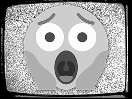 Black & White TV Emoji
