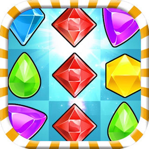 Jewel Stars Mania Match 3 Puzzle Games Icon