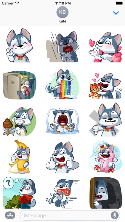 Charlie the mighty dog - Sticker for iMessage