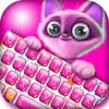 Icon Cute Keyboard Design - Glitter Skins, Font & Emoji