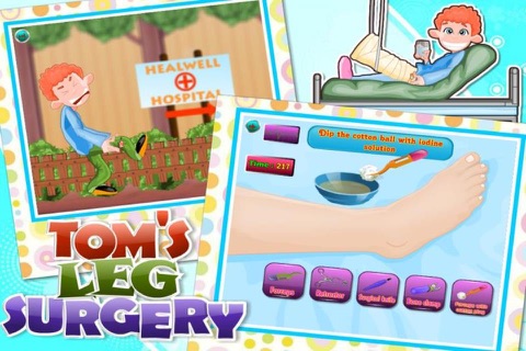 Tom Leg Surgery Doctor Game 2 screenshot 2