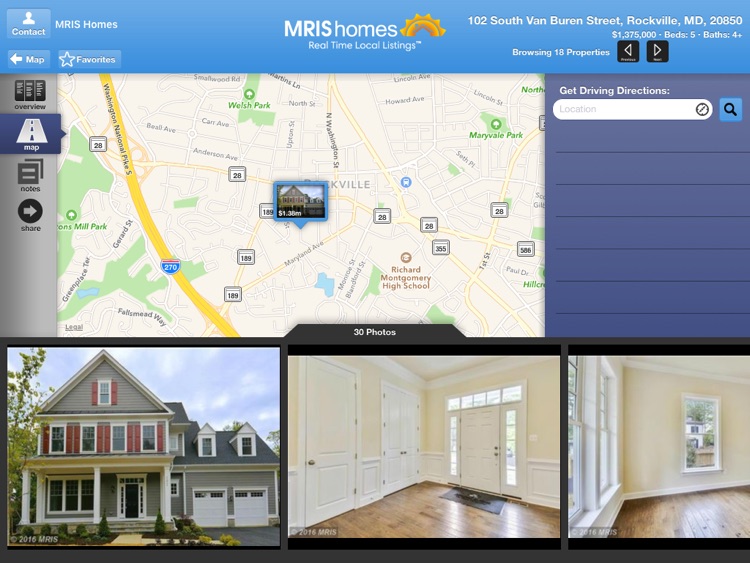 MRIS Homes for iPad