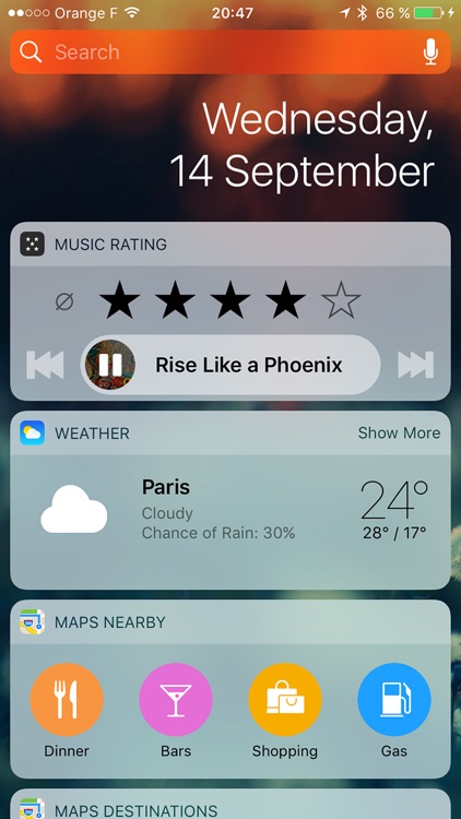 Music Rating Widget