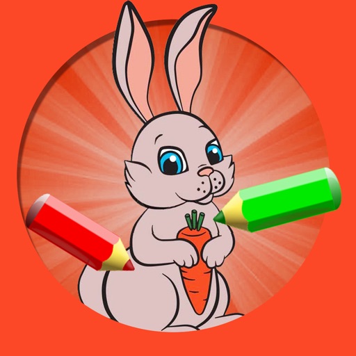 Kids Bunny Rabbit Coloring Book Fun Game iOS App