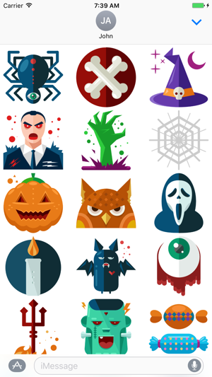 Halloween Stickers and Emoji 's for iMessage(圖2)-速報App