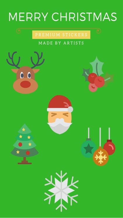 Merry Christmas Stickers - Celebrate the Holidays